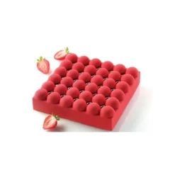 Moule Silicone|Moules À Gâteaux*SILIKOMART Moule Silicone Carré Bubble Professional