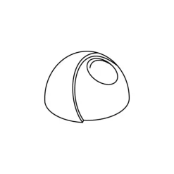 Moule Silicone*PAVOFLEX Moule Silicone Éclipse Ø 7,2 cm x H 4,1 cm (x24)