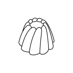 Moule Silicone*PAVOFLEX Moule Silicone Cône Cannelé Ø 7,5 cm x H 4,8 cm (x24)