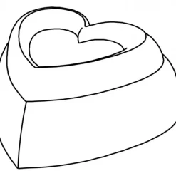 Moule Silicone*PAVOFLEX Moule Silicone Coeur Love 7,8 x 7,7 cm x H 3,4 cm (x24)