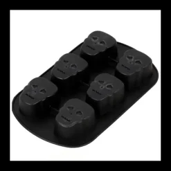 Moule Silicone*WILTON Moule Silicone Crâne Halloween 6 Empreintes