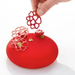 Décoration Comestible|Moule Silicone*PAVONI Moule Silicone Décor Cœur Ø 5 x H 0,2 cm (x15)