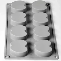Moule Silicone*PAVONI Moule Silicone Demi-Pomme 30 x 17.5 cm (x8)