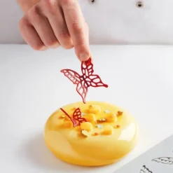 Moules À Chocolat|Décoration Comestible*PAVONI Moule Silicone Gourmand Grand Papillon 6 x 5,8 x H 0,2 cm (x8)