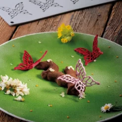 Moules À Chocolat|Décoration Comestible*PAVONI Moule Silicone Gourmand Grand Papillon 6 x 5,8 x H 0,2 cm (x8)
