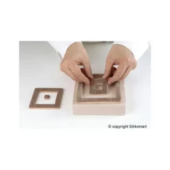 Moule Silicone*SILIKOMART Moule Silicone Insert 12 Carrés 26 cm Professional