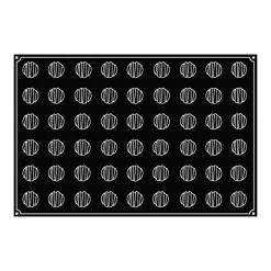Moule Silicone*PAVOFLEX Moule Silicone Mini-Rond Rayé Ø 3,5 cm x H 3 cm (x54)