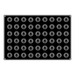 Moule Silicone*PAVOFLEX Moule Silicone Mini-Spirale Babel Ø 4 cm x H 3 cm (x54)