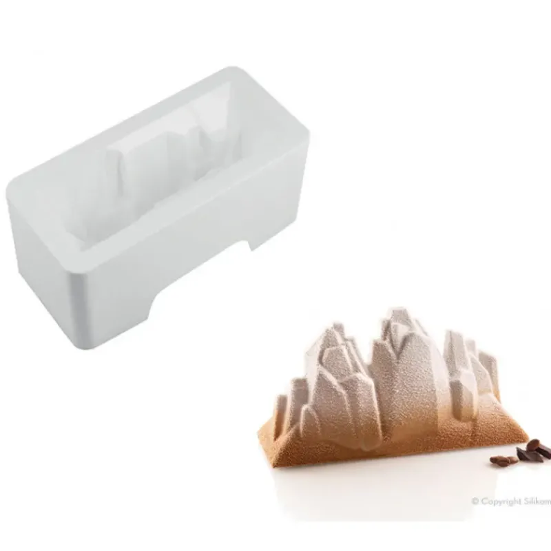 Moule Silicone|Moules À Gâteaux*SILIKOMART Moule Silicone Montagne Tre Cime 650 ml Professional