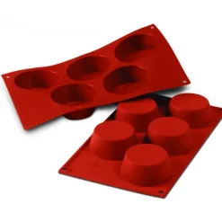 Moule Silicone|Moules À Gâteaux*SILIKOMART Moule Silicone Muffins 8,1 cm x H 3,2 cm (x5)