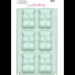 Moule Silicone|Moules À Gâteaux*SCRAPCOOKING Moule Silicone Ourson 6 Empreintes