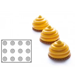 Moule Silicone|Moules À Gâteaux*PAVOFLEX Moule Silicone Over Ø 6,5 cm x H 5 cm (x12)