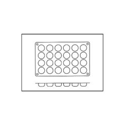Moule Silicone*SILIKOMART Moule Silicone Pomponnette 3,4 cm x H 1,6 cm (x24)