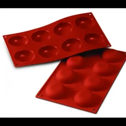 Moule Silicone*SILIKOMART Moule Silicone Pomponnettes 6 cm x H 2 cm (x8)