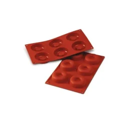 Moule Silicone*SILIKOMART Moule Silicone Savarins 7,2 cm x H 2,3 cm (x6)