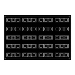 Moule Silicone*PAVOFLEX Moule Silicone Tricube 12 x 3,2 cm x H 3,2 cm (x25)