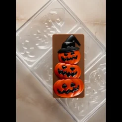 Moules À Chocolat*PAVONI Moule Tablette Chocolat Citrouille Halloween 15,4 x 7,7 cm