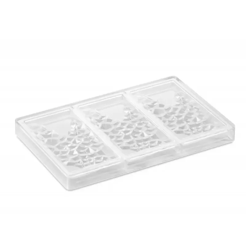 Moules À Chocolat*PAVONI Moule Tablette Chocolat Fragment 15,5 x 7,7 cm x H 1 cm (x3)