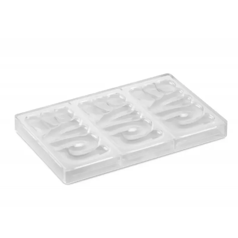 Moules À Chocolat*PAVONI Moule Tablette Chocolat Lovely 15 x 7,6 cm x H 1 cm (x3)
