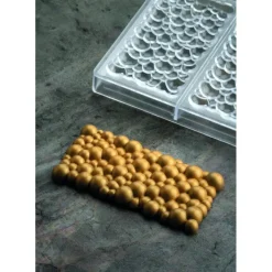 Moules À Chocolat*PAVONI Moule Tablette Chocolat Pétillant 15 x 7,7 cm x H 1,2 cm (x3)