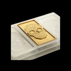 Moules À Chocolat*PAVONI Moule Tablette Chocolat Tête de Mort 15,4 x 7,7 cm