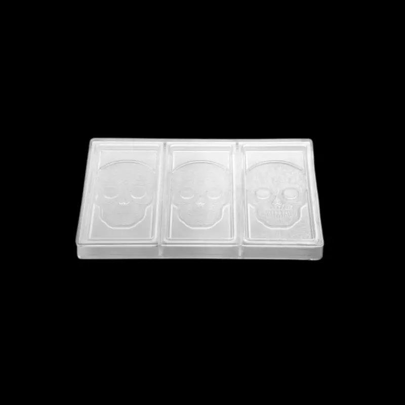 Moules À Chocolat*PAVONI Moule Tablette Chocolat Tête de Mort 15,4 x 7,7 cm