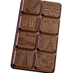 Moules À Chocolat*CUISINEADDICT Moule Tablette de Chocolat Grandes Villes x3