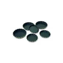 Moule Anti-adhésif|Moules À Gâteaux*MATFER Moule Tartelette Cannelée Exopan Ø8.5cm H.1.3cm (x12)