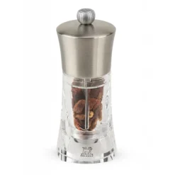 Moulin*PEUGEOT Moulin à Piment Ouessant 14 cm Transparent-Inox