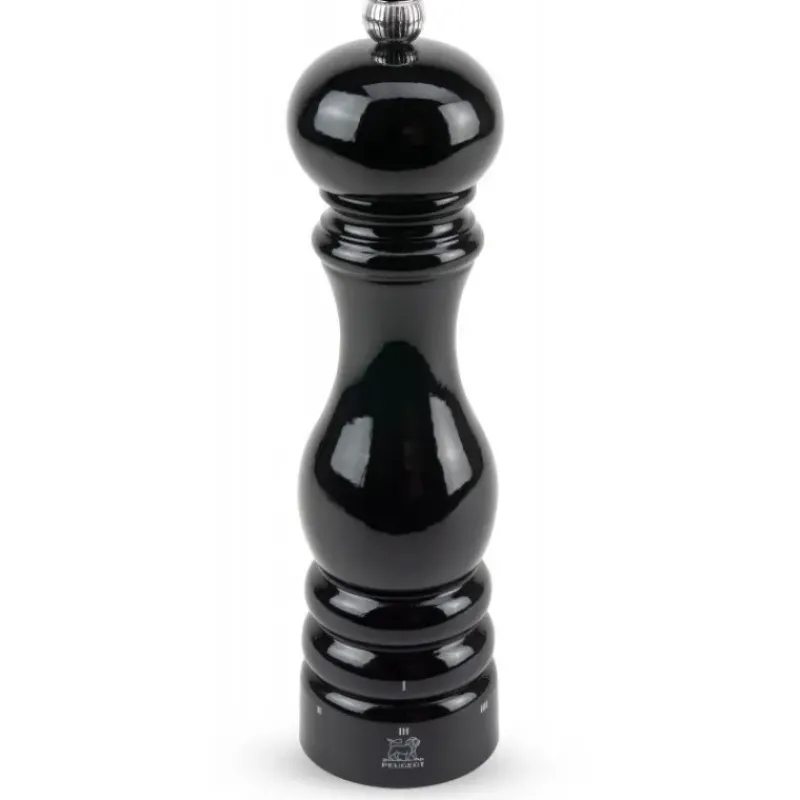 Moulin*PEUGEOT Moulin à Poivre Paris U'Select 22 cm Laqué Noir
