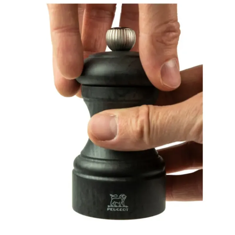 Moulin*PEUGEOT Moulin à Sel Bistro 10 cm Bois Graphite