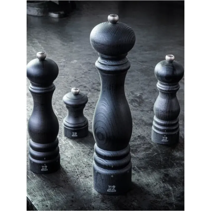 Moulin*PEUGEOT Moulin à Sel Bistro 10 cm Bois Graphite