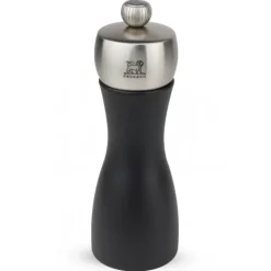 Moulin*PEUGEOT Moulin à Sel Fidji 15 cm Noir-Inox