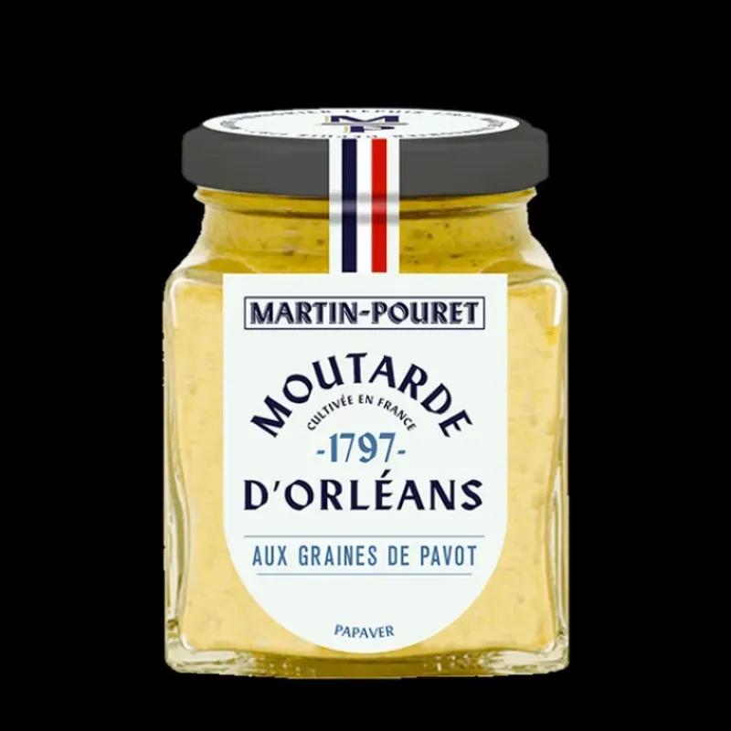 Moutarde*MARTIN POURET Moutarde d'Orléans aux Graines de Pavot 95g