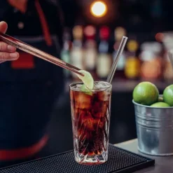 Accessoires Bar*CUISINEADDICT Paille Réutilisable en Verre 23cm droite x6 HALM