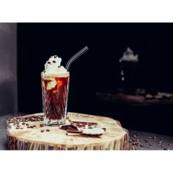 Accessoires Bar*CUISINEADDICT Paille Réutilisable en Verre 23cm courbée x4 HALM