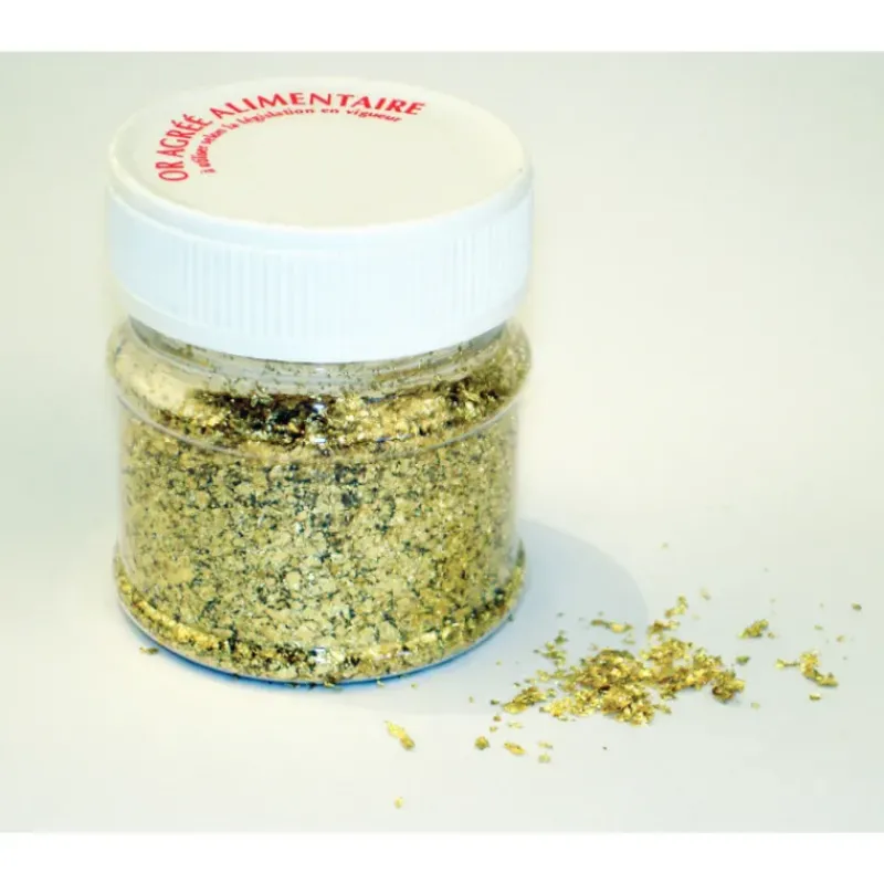 Décoration Comestible*MALLARD FERRIERE Paillettes d'Or 300 mg