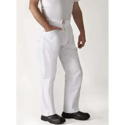 Pantalon De Cuisine*ROBUR Pantalon de Cuisine Mixte Blanc ARENAL T.6