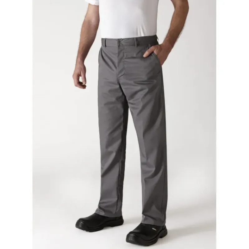 Pantalon De Cuisine*ROBUR Pantalon de Cuisine Mixte Gris Anthracite TIMEO T.50