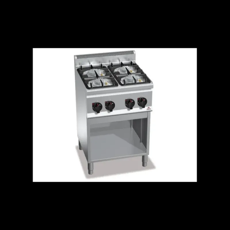 Chaud*BERTOS Piano de Cuisson 4 Brûleurs Eco Power 600 x 900 x 600 mm Berto's