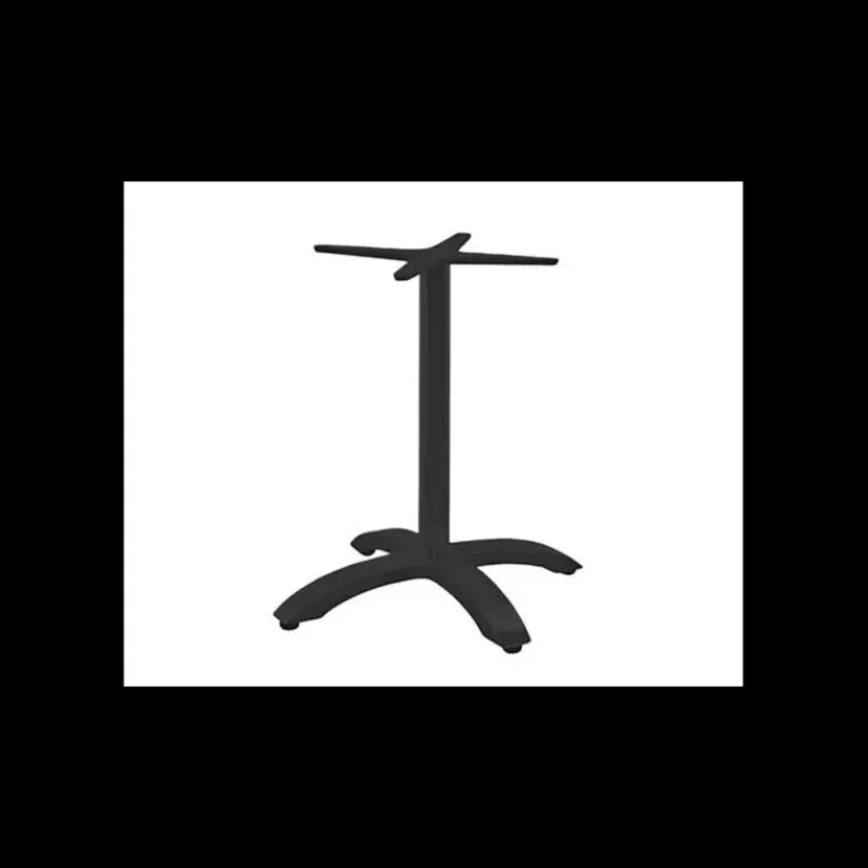 Mobilier Terrasse Restaurant|Mobilier Restaurant*LYROSE Pied de Table Base 4 Branches en Métal Noir Athena