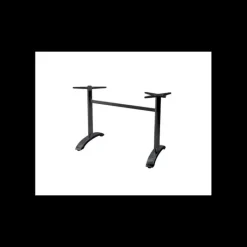 Mobilier Terrasse Restaurant|Mobilier Restaurant*LYROSE Pied de Table Double en Métal Noir Athena
