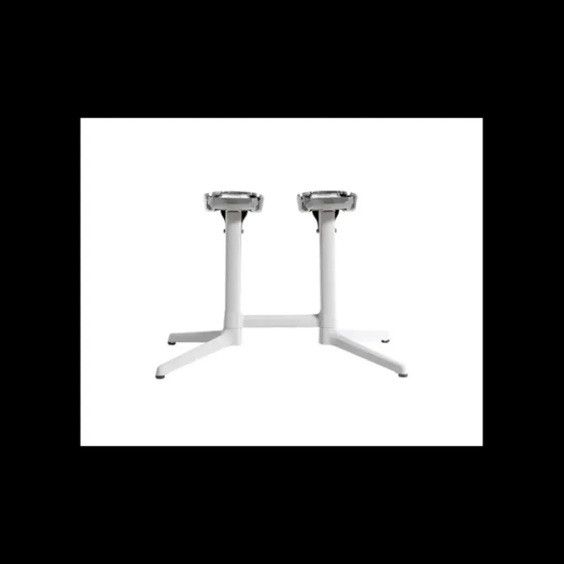 Mobilier Terrasse Restaurant|Mobilier Restaurant*GROSFILLEX Pied de Table Double Gris Platinium X 2.0