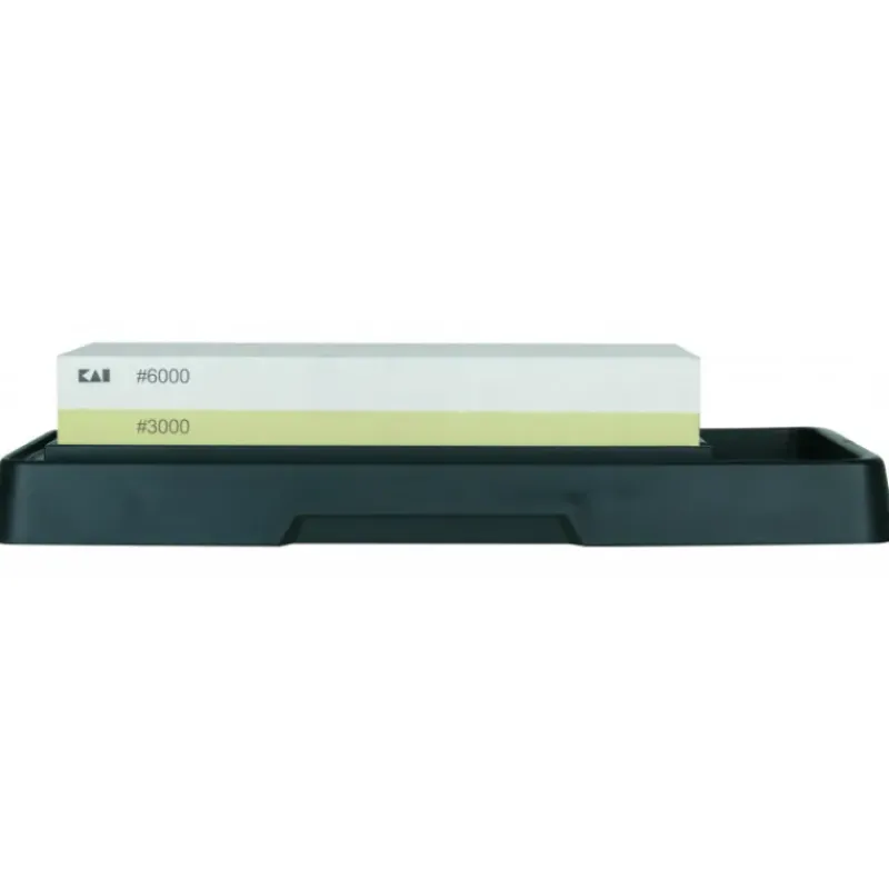 Affûtage Aiguiseur*KAI Pierre à Aiguiser Double Face Grain 3000/6000 Kaï