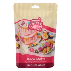 Décoration Comestible*FUNCAKES Pistoles Deco Melts Blanc Naturel 250g