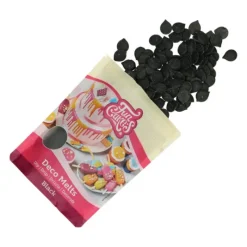 Décoration Comestible*FUNCAKES Pistoles Deco Melts Noir 250g