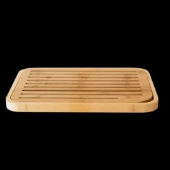 Planches À Découper*PEBBLY Planche à Pain en Bambou 36 x 26 cm