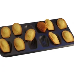 Moule Anti-adhésif|Moules À Gâteaux*GOBEL Plaque 12 Madeleines de 8 cm anti-adhésif