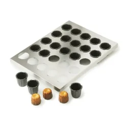 Moule Anti-adhésif|Moules À Gâteaux*MATFER Plaque de 16 Cannelés 5,5 cm Exoglass 40 x 30 cm