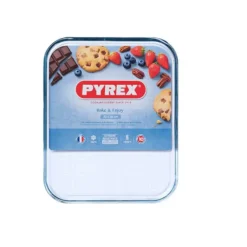 Plaques De Cuisson*PYREX Plaque de Cuisson en Verre Rectangulaire 32 x 26 cm Bake & Enjoy